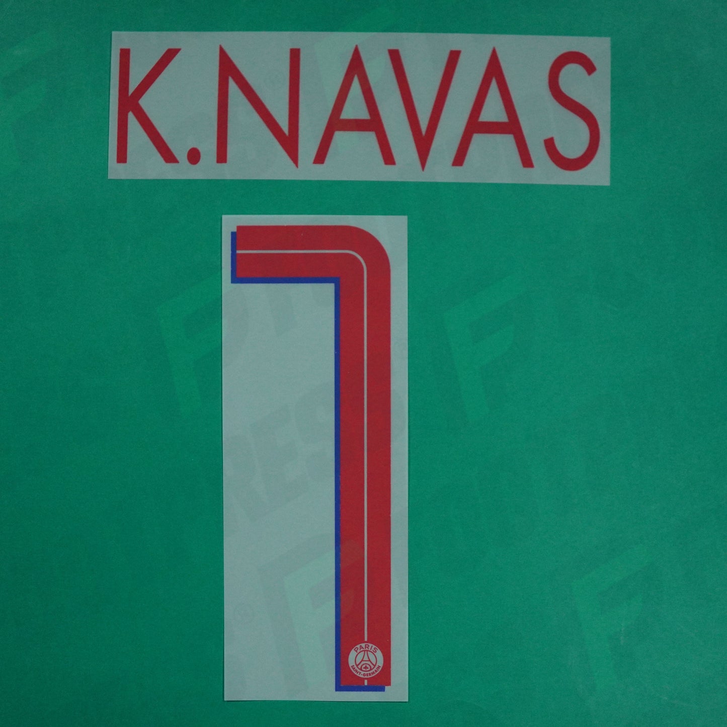 Flocage Officiel - Paris Saint-Germain, Keylor Navas, 2020/2021, Home LDC, Rouge/Bleu