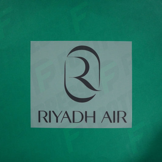 Flocage Officiel - Sponsor, Riyadh Air, Noir