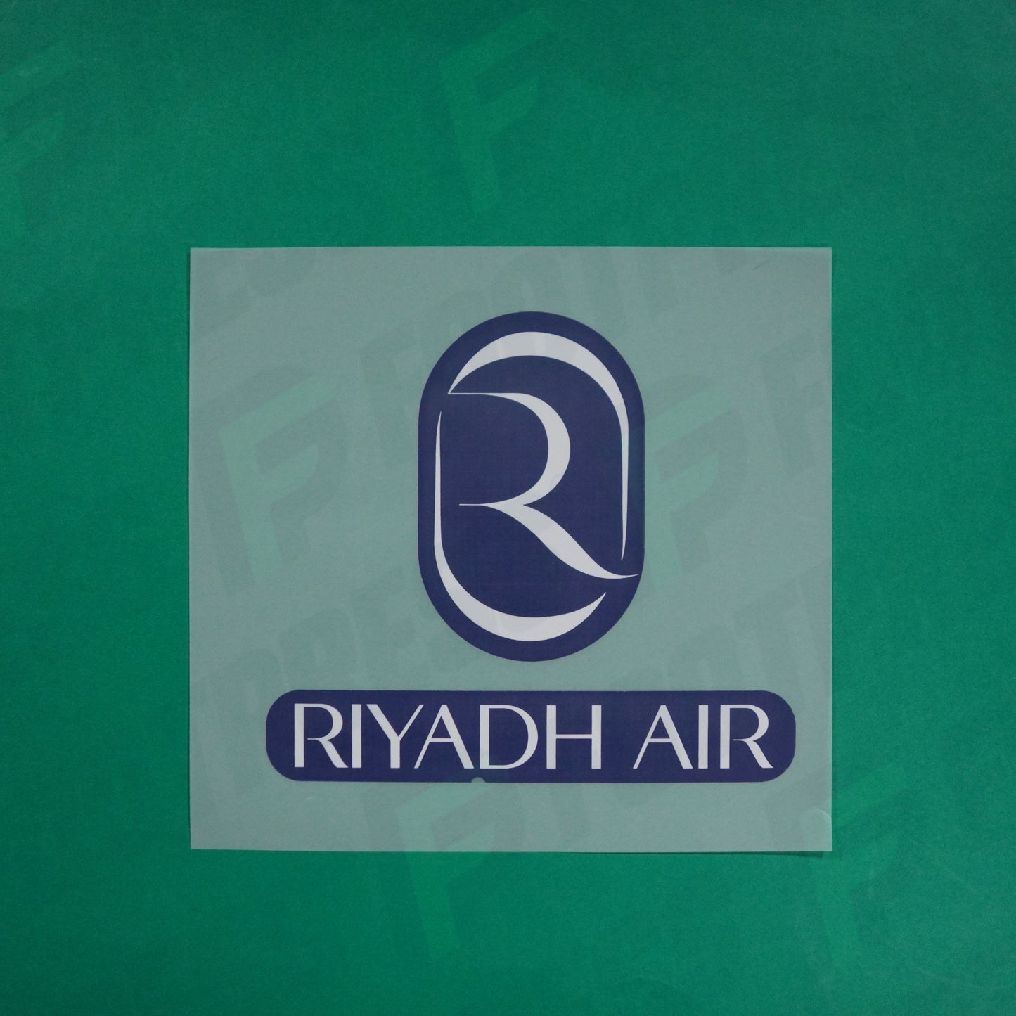 Flocage Officiel - Sponsor, Riyadh Air, Bleu foncé/Blanc