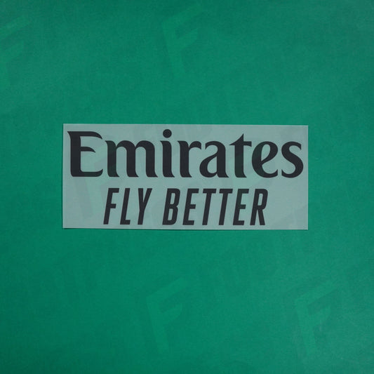 Flocage Officiel - Sponsor, Emirates Fly Better, Noir