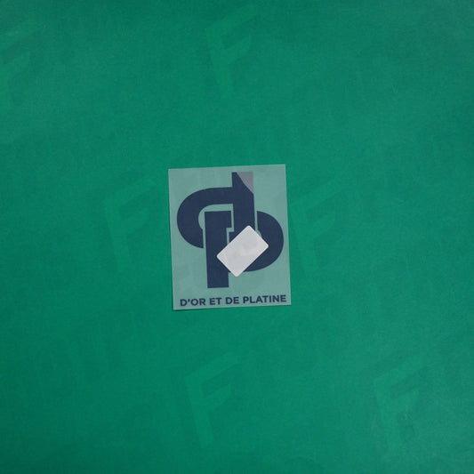 Flocage Officiel - Sponsor, Olympique de Marseille, D'or et de platine, Bleu foncé