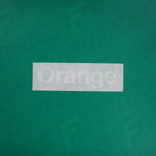 Flocage Officiel - Sponsor, Olympique de Marseille, Orange, Petit, Blanc