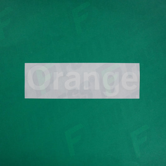 Flocage Officiel - Sponsor, Olympique de Marseille, Orange, Grand, Blanc