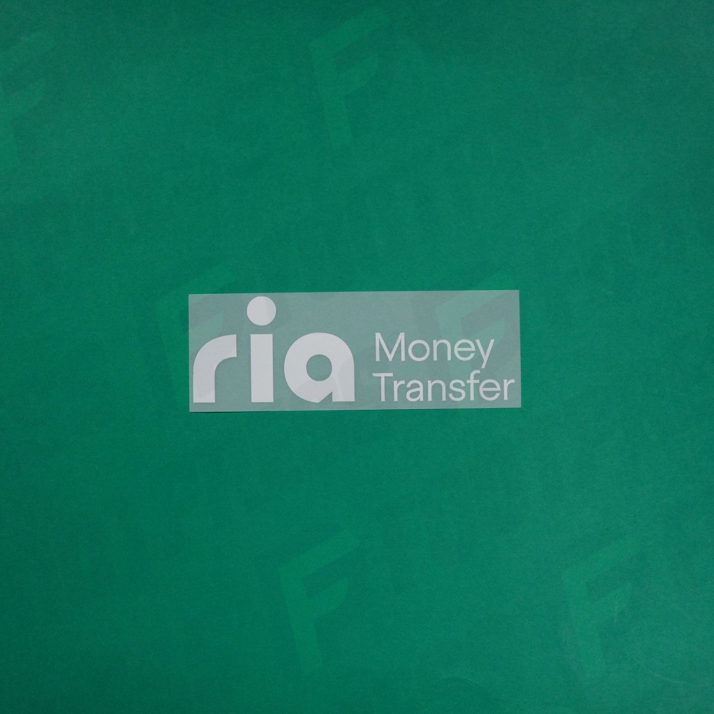 Flocage Officiel - Sponsor, Ria Money Transfer Petit, Blanc