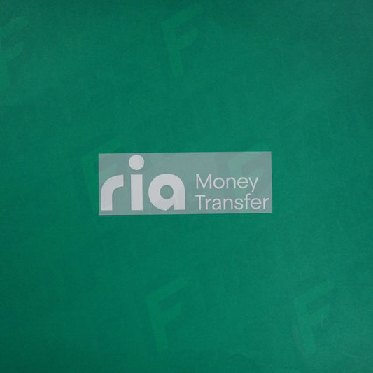 Flocage Officiel - Sponsor, Ria Money Transfer Petit, Blanc