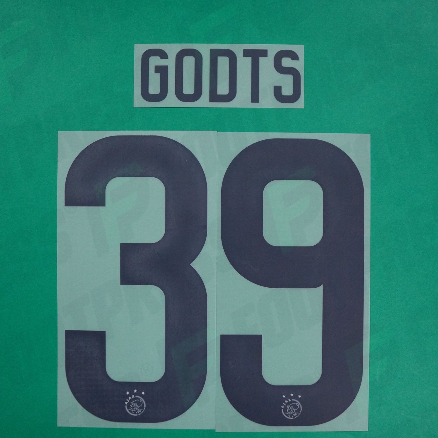 Flocage Officiel - Ajax Amsterdam, Godts, 2023/2024, Away, Gris foncé