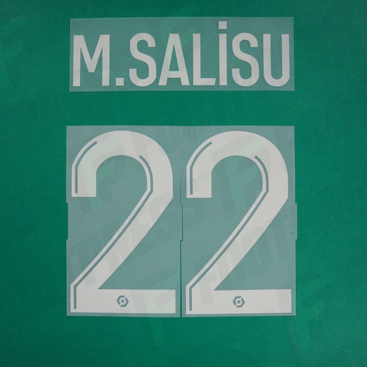 Flocage Officiel - AS Monaco, Salisu, 2022/2023, Away, Blanc