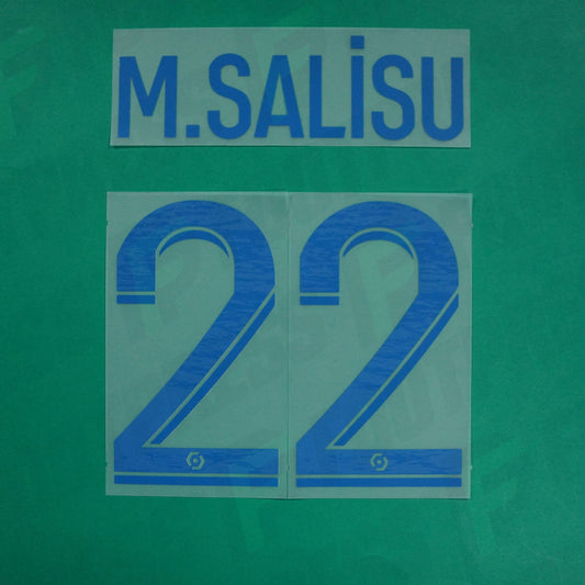 Flocage Officiel - AS Monaco, Salisu, 2023/2024, Third, Bleu