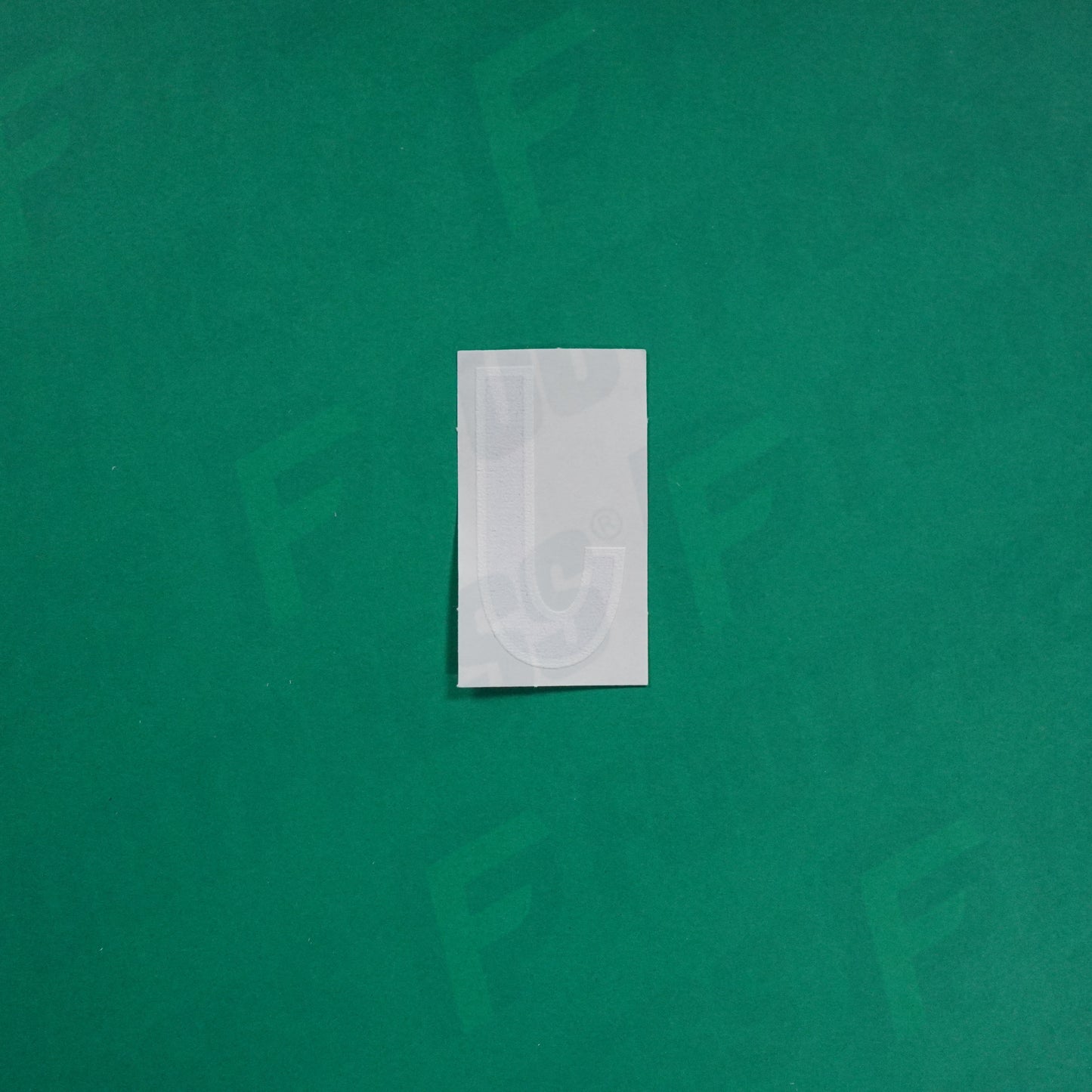 Flocage Officiel -	Lettres petites fines, Bleu / Blanc (face arrière blanc)