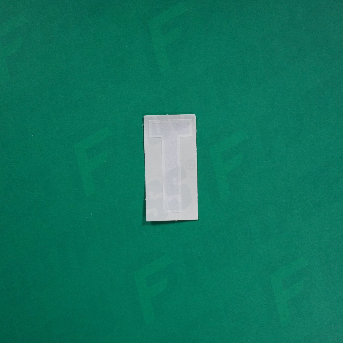 Flocage Officiel -	Lettres petites fines, Bleu / Blanc (face arrière blanc)