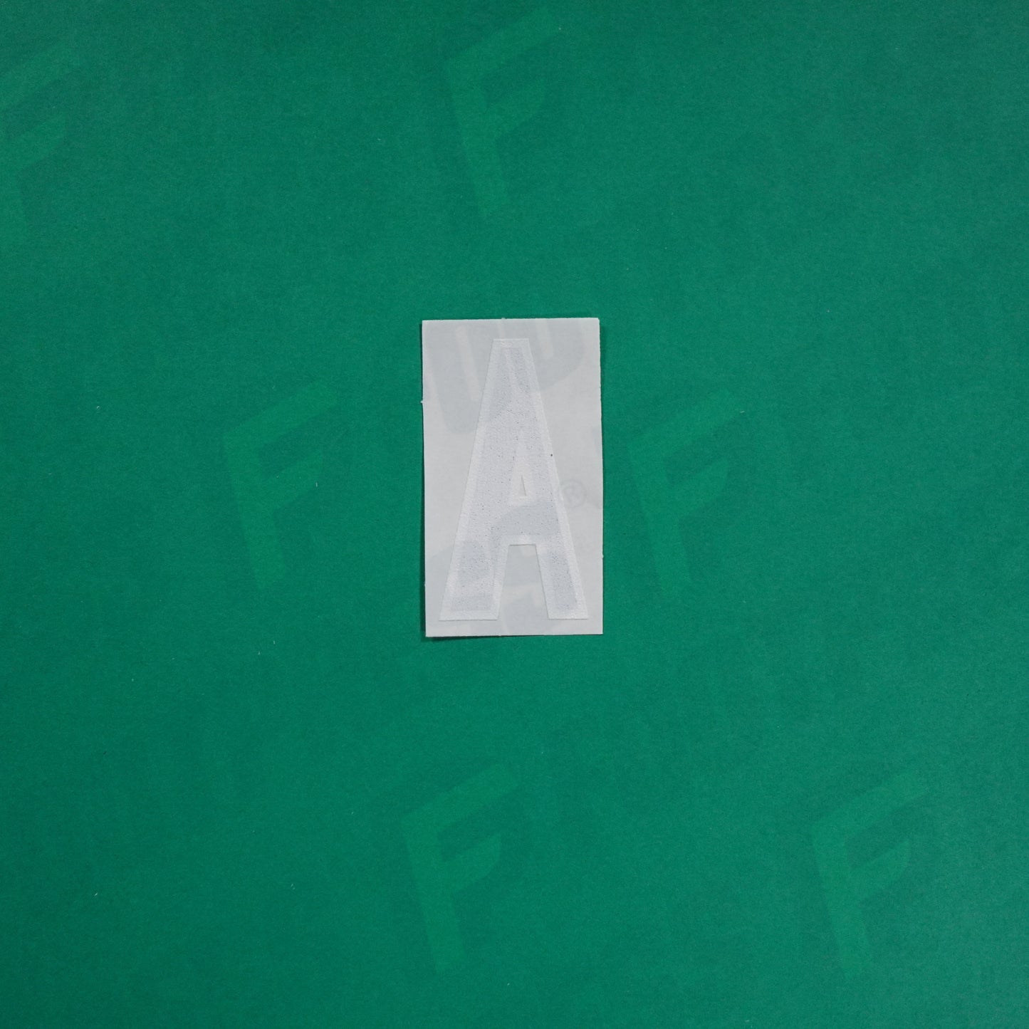 Flocage Officiel -	Lettres petites fines, Bleu / Blanc (face arrière blanc)