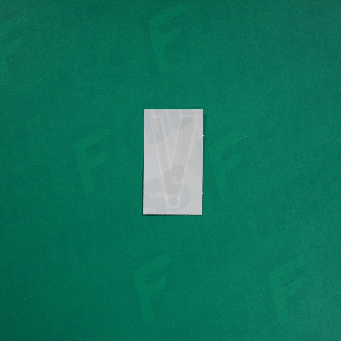 Flocage Officiel -	Lettres petites fines, Bleu / Blanc (face arrière blanc)