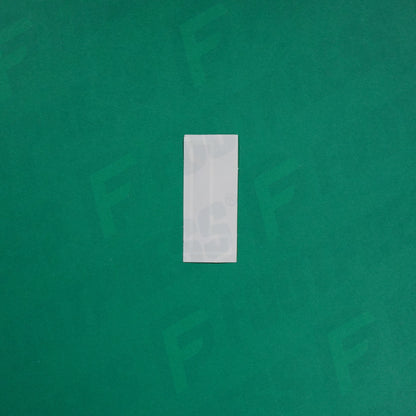 Flocage Officiel -	Lettres petites fines, Bleu / Blanc (face arrière blanc)