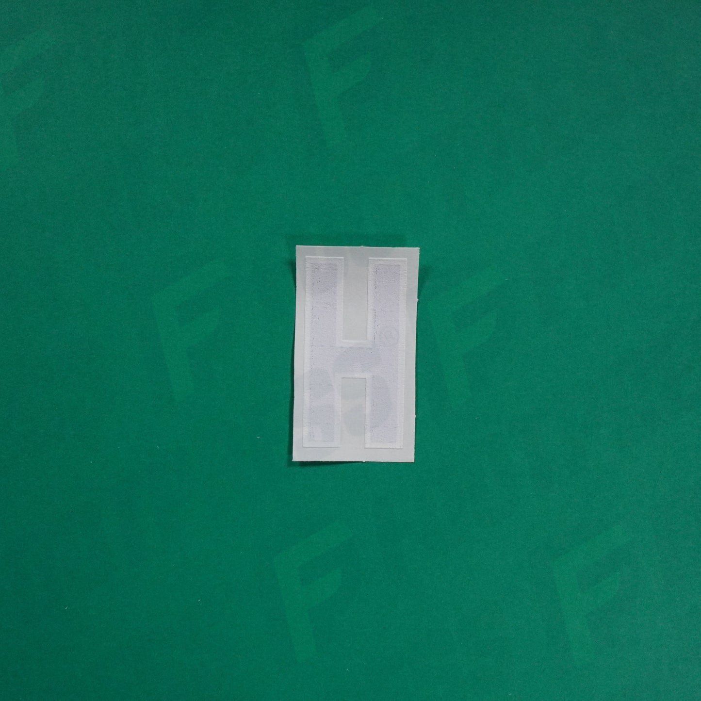 Flocage Officiel -	Lettres petites fines, Bleu / Blanc (face arrière blanc)