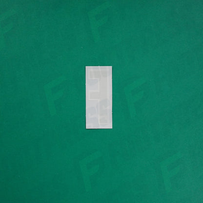 Flocage Officiel -	Lettres petites fines, Bleu / Blanc (face arrière blanc)