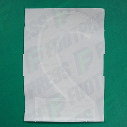 Flocage Officiel -	Grands Chiffres Classiques Ligue 1 sans équipe, Noir / Blanc (face arrière blanc)