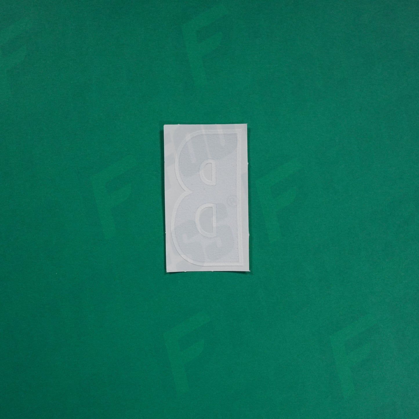 Flocage Officiel -	Lettres Grandes épaisses, Noir / Blanc (face arrière blanc)