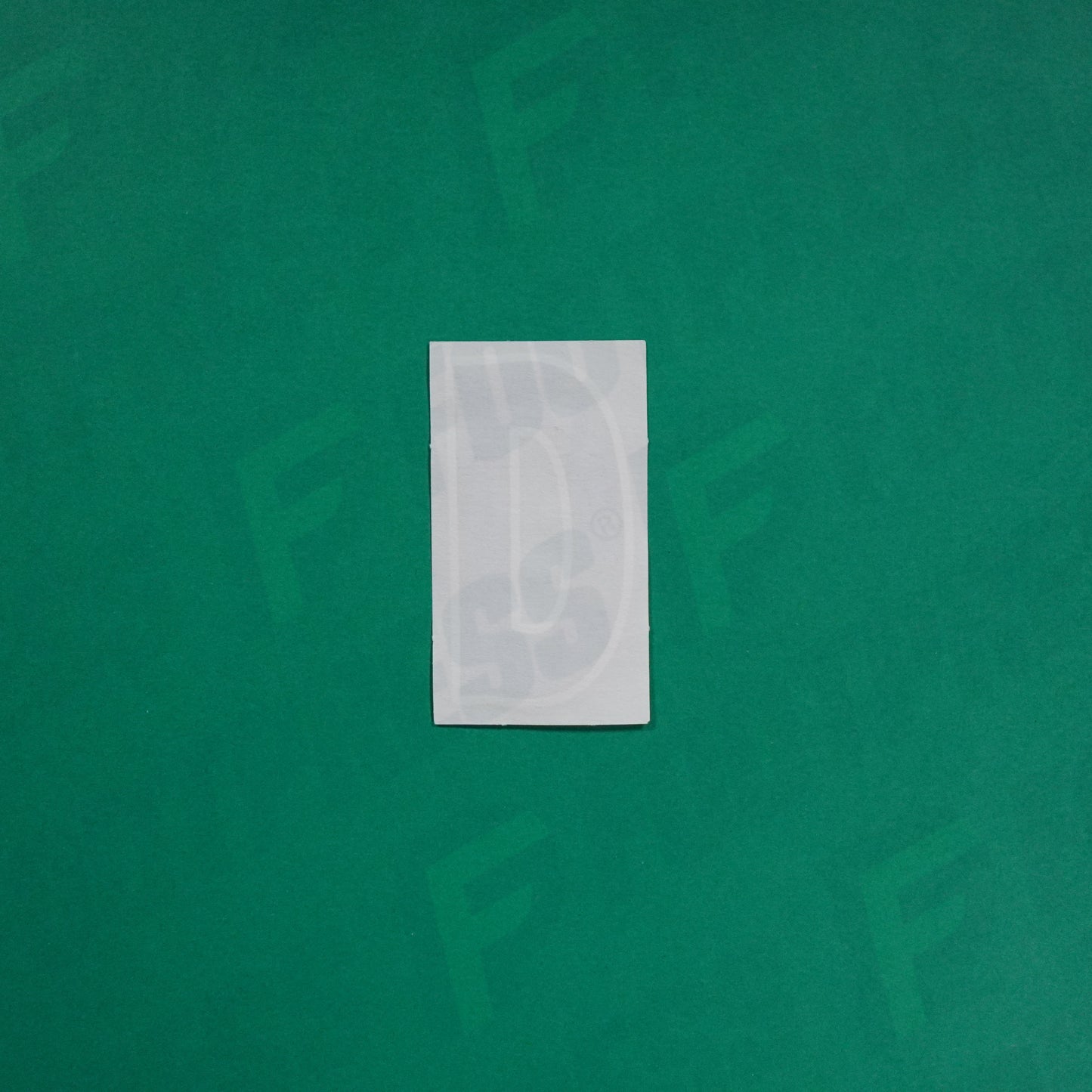 Flocage Officiel -	Lettres Grandes épaisses, Noir / Blanc (face arrière blanc)