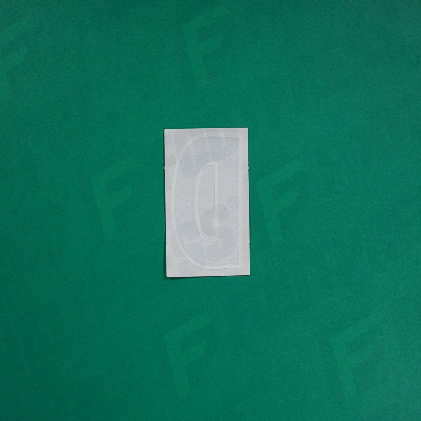 Flocage Officiel -	Lettres Grandes épaisses, Noir / Blanc (face arrière blanc)