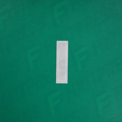 Flocage Officiel -	Lettres Grandes épaisses, Noir / Blanc (face arrière blanc)