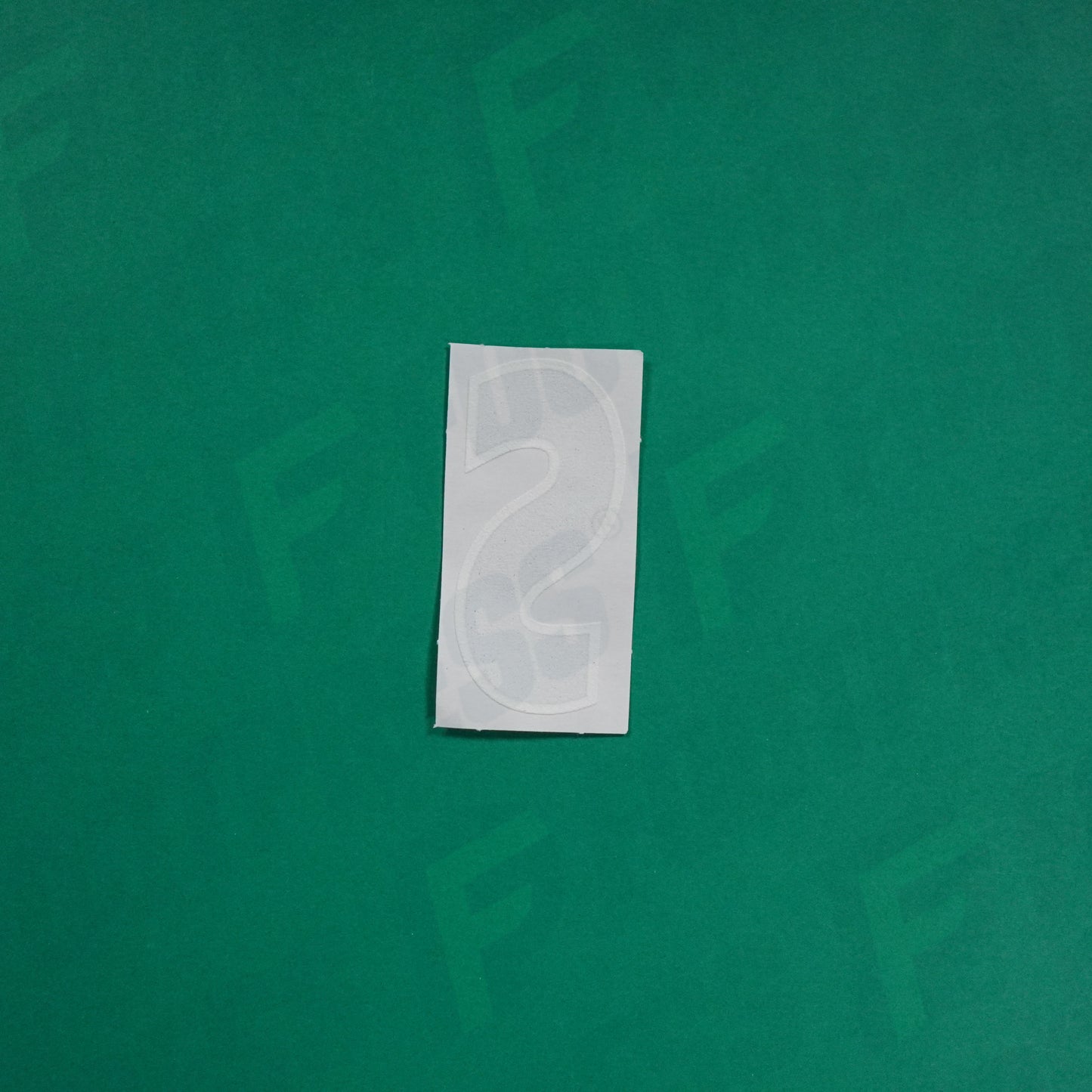 Flocage Officiel -	Lettres Grandes épaisses, Noir / Blanc (face arrière blanc)