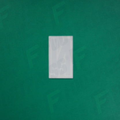 Flocage Officiel -	Lettres Grandes épaisses, Noir / Blanc (face arrière blanc)