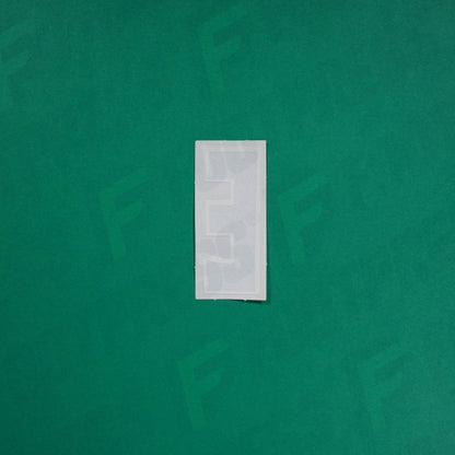 Flocage Officiel -	Lettres Grandes épaisses, Noir / Blanc (face arrière blanc)