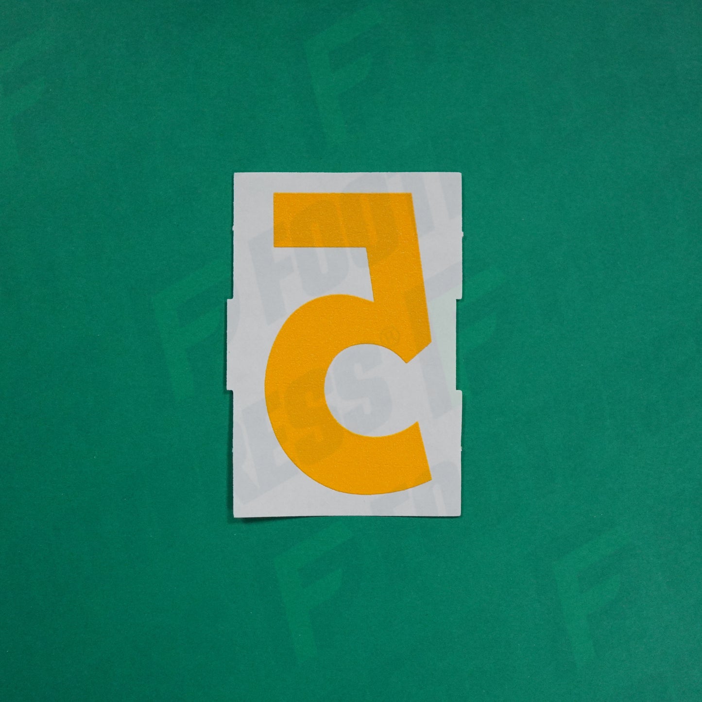 Flocage Officiel -	Petits Chiffres, Jaune orangé (face arrière Orange)