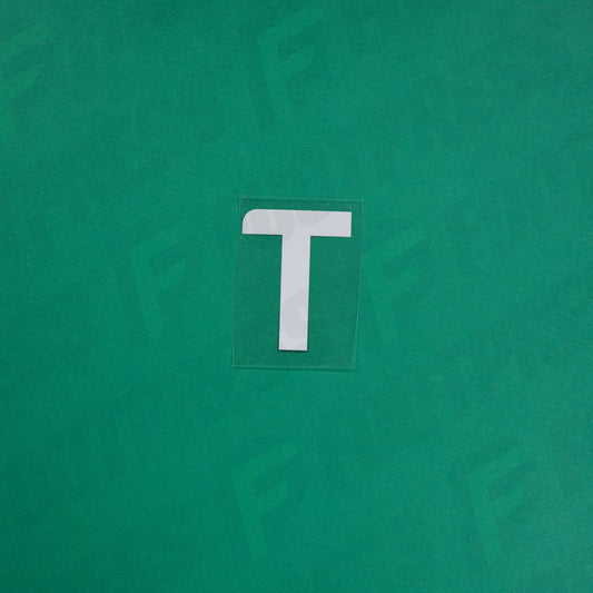 Flocage Officiel -	Lettres petites fines, Blanc typo inconnue