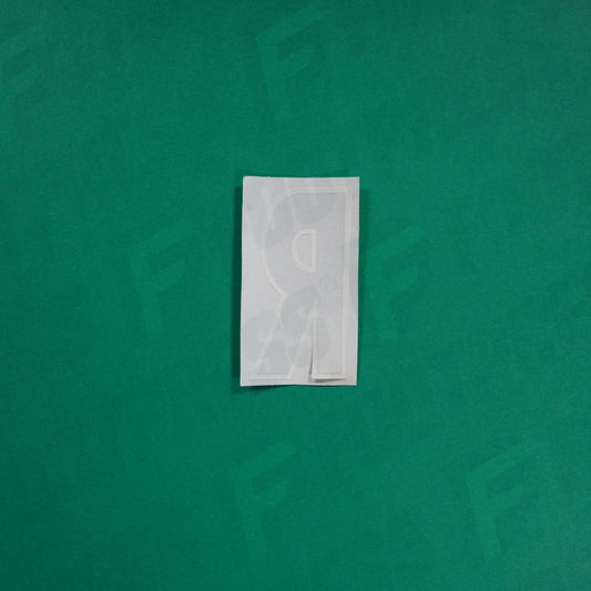 Flocage Officiel -	Lettres Grandes épaisses, Bleu / Blanc (face arrière blanc)