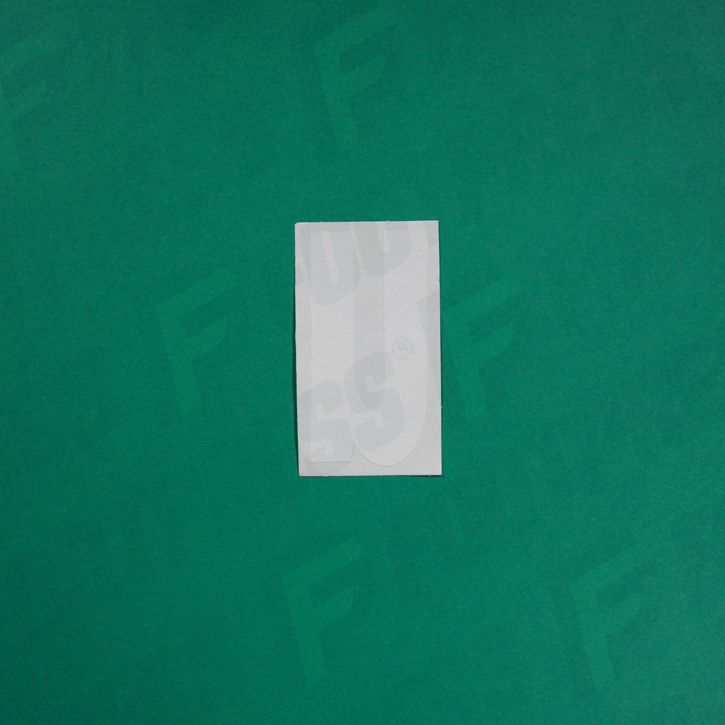 Flocage Officiel -	Lettres Grandes épaisses, Blanc (face arrière blanche)