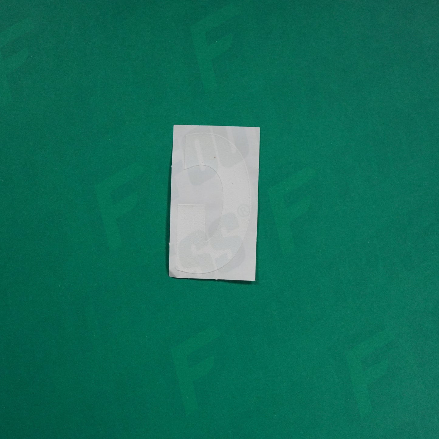 Flocage Officiel -	Lettres Grandes épaisses, Blanc (face arrière blanche)