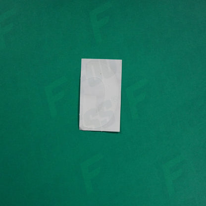 Flocage Officiel -	Lettres Grandes épaisses, Blanc (face arrière blanche)