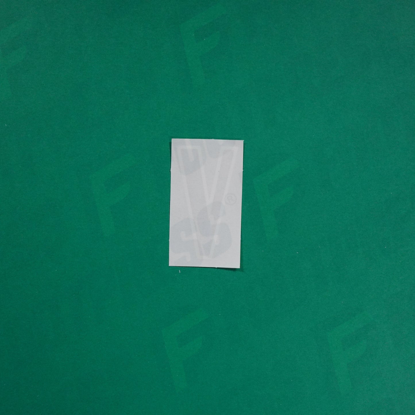 Flocage Officiel -	Lettres petites fines, Noir / Blanc (face arrière blanc)