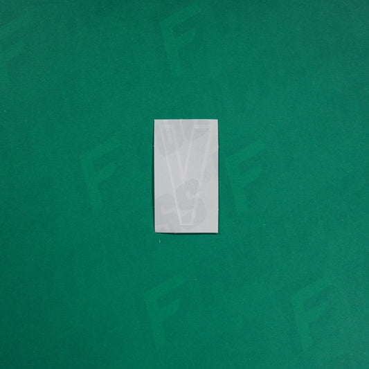 Flocage Officiel -	Lettres petites fines, Noir / Blanc (face arrière blanc)