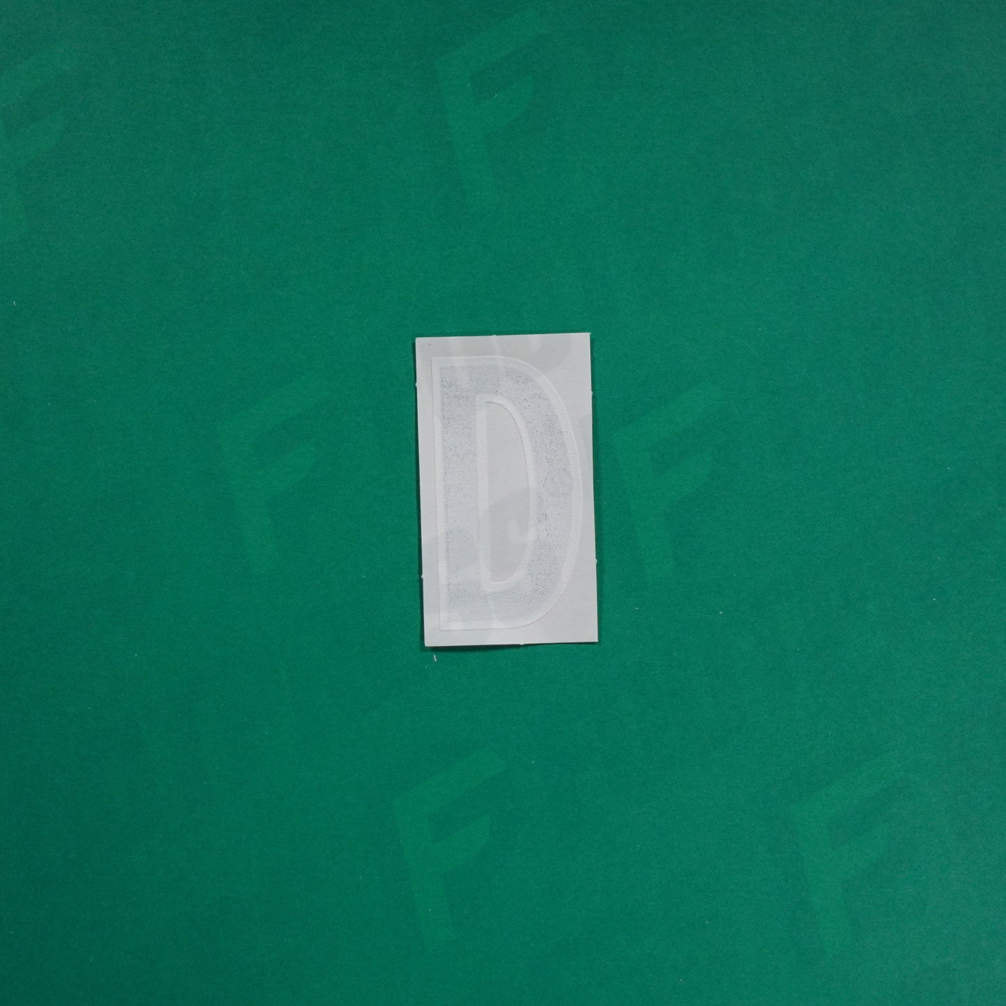 Flocage Officiel -	Lettres petites fines, Noir / Blanc (face arrière blanc)