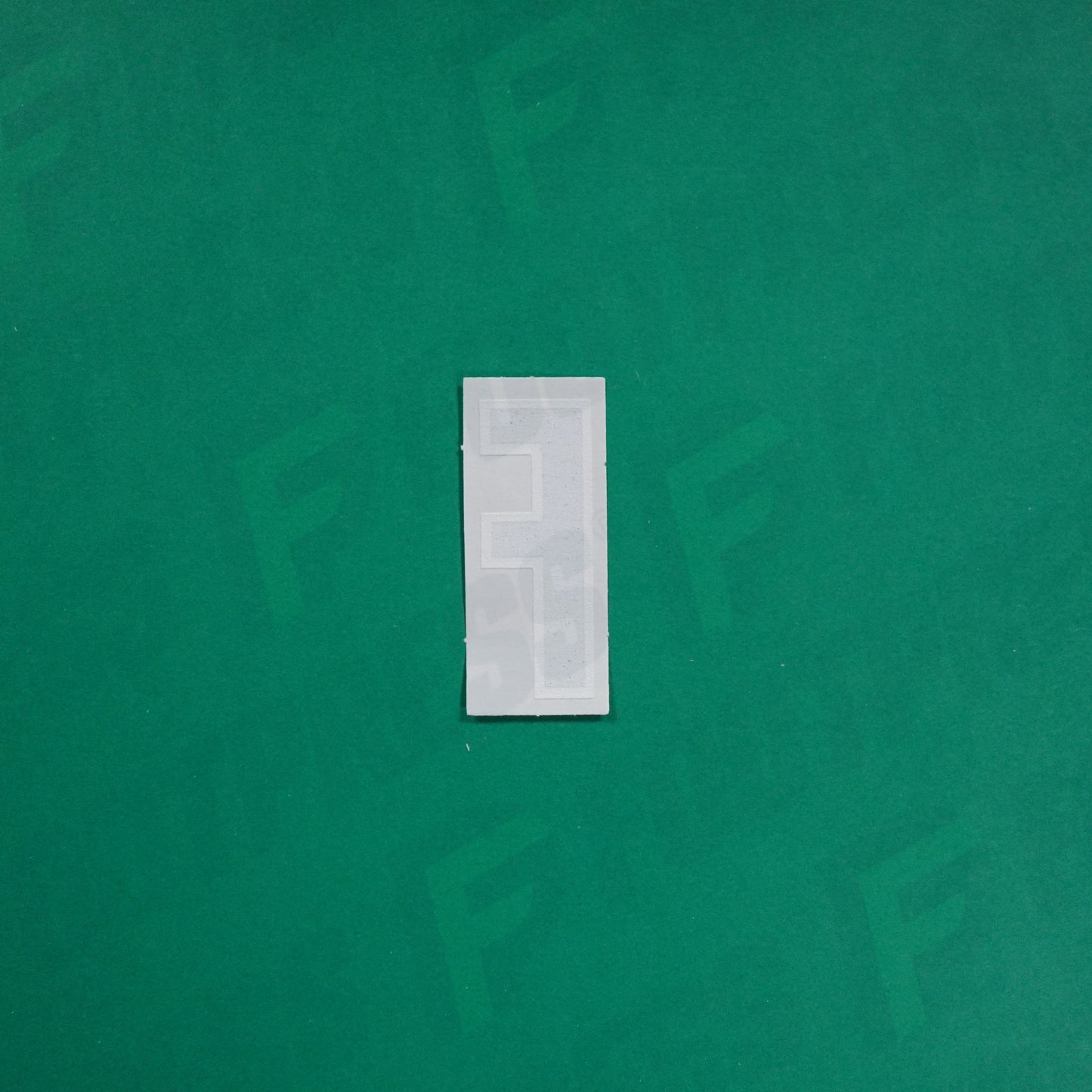 Flocage Officiel -	Lettres petites fines, Noir / Blanc (face arrière blanc)