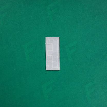 Flocage Officiel -	Lettres petites fines, Noir / Blanc (face arrière blanc)