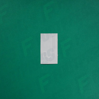 Flocage Officiel -	Lettres petites fines, Noir / Blanc (face arrière blanc)