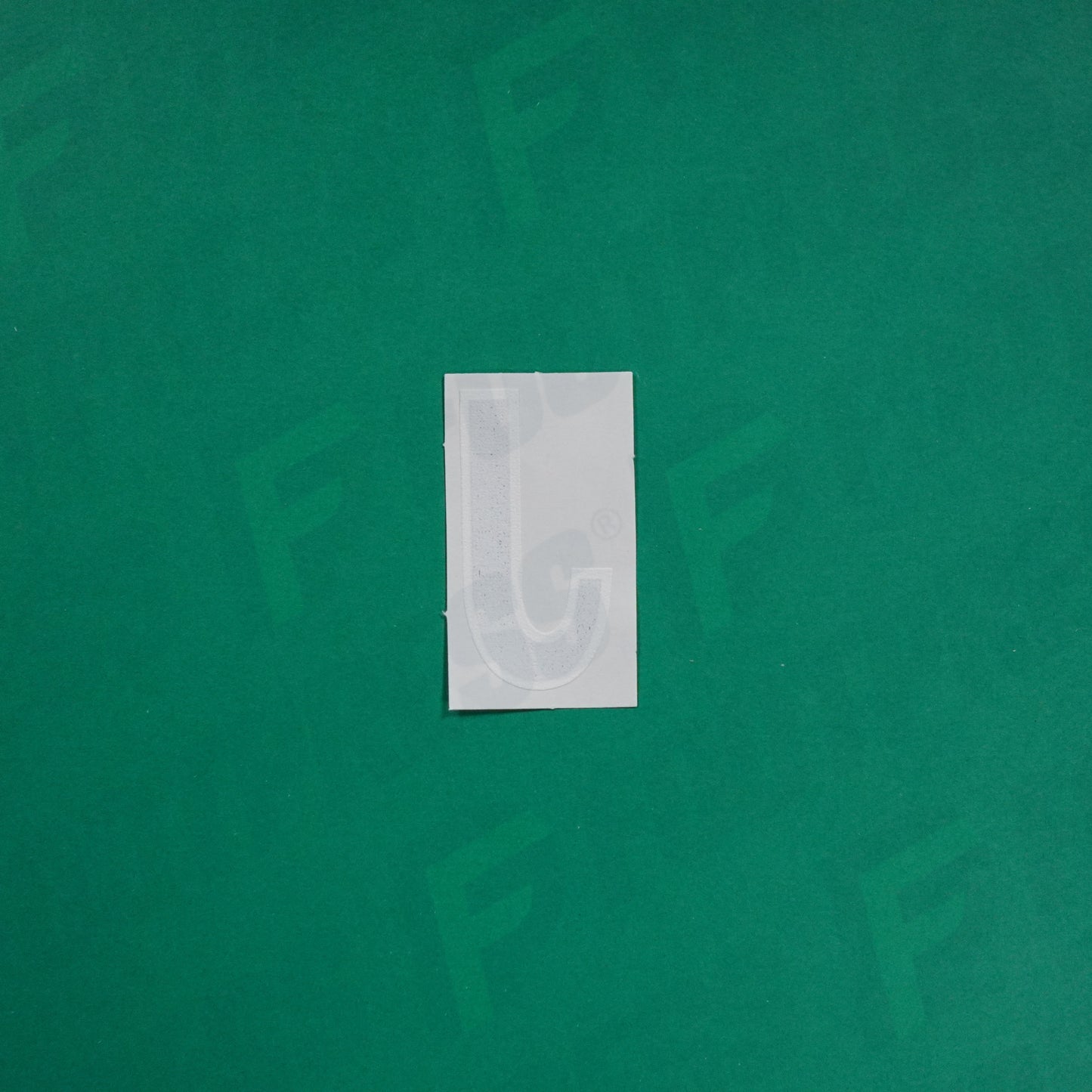 Flocage Officiel -	Lettres petites fines, Noir / Blanc (face arrière blanc)