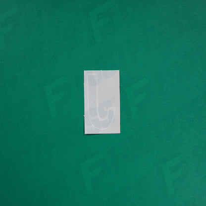 Flocage Officiel -	Lettres petites fines, Noir / Blanc (face arrière blanc)