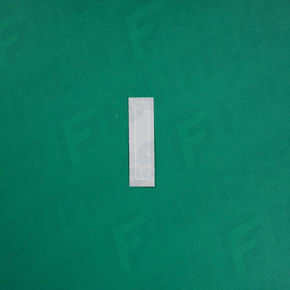 Flocage Officiel -	Lettres petites fines, Noir / Blanc (face arrière blanc)