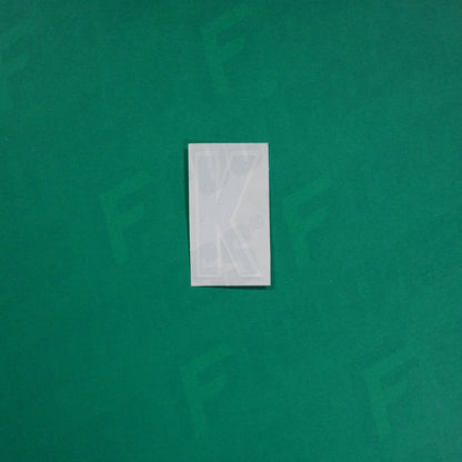 Flocage Officiel -	Lettres petites fines, Noir / Blanc (face arrière blanc)