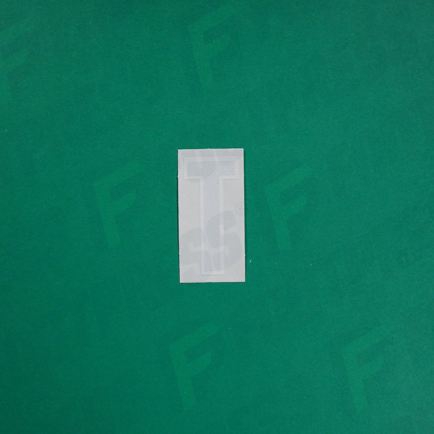 Flocage Officiel -	Lettres petites fines, Noir / Blanc (face arrière blanc)