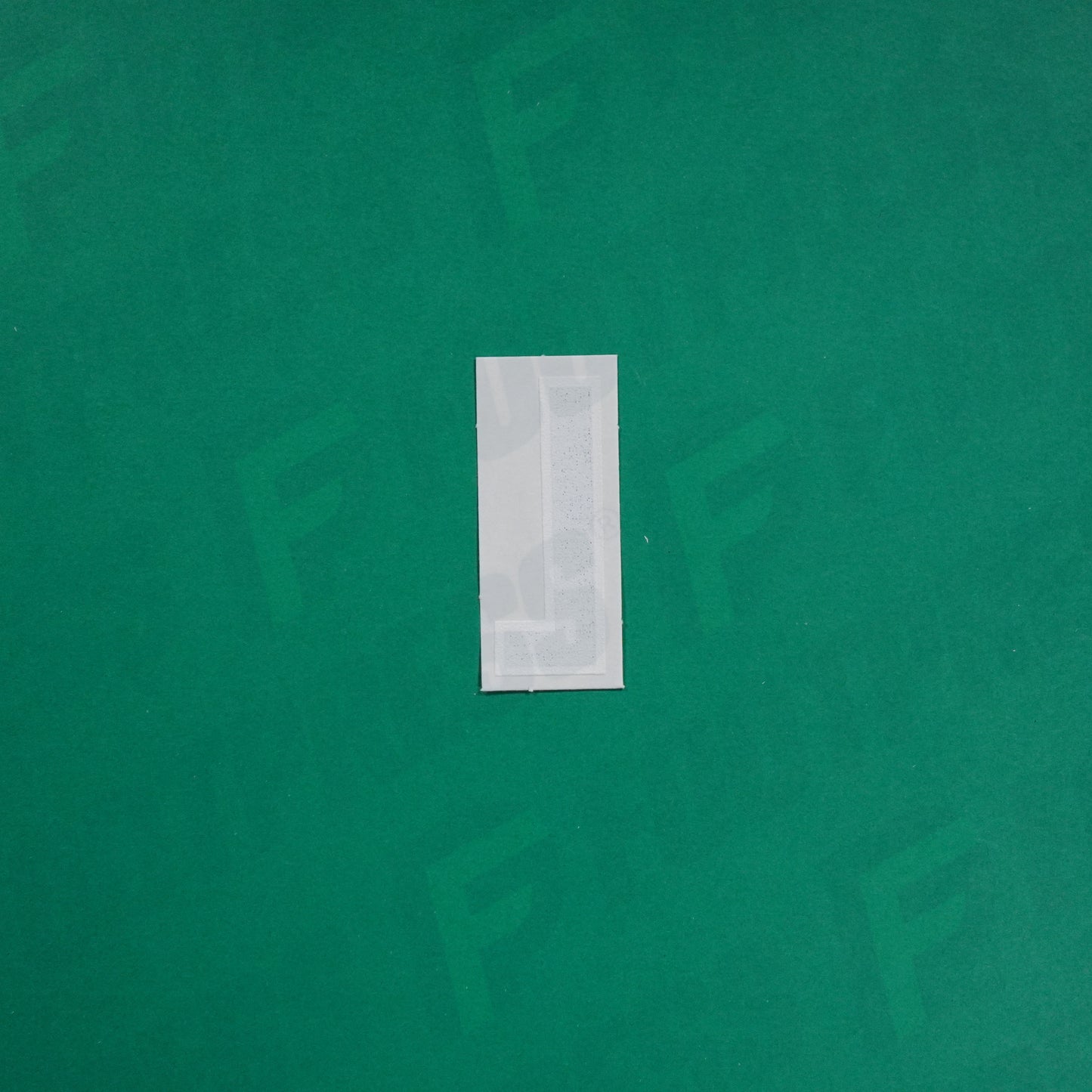 Flocage Officiel -	Lettres petites fines, Noir / Blanc (face arrière blanc)