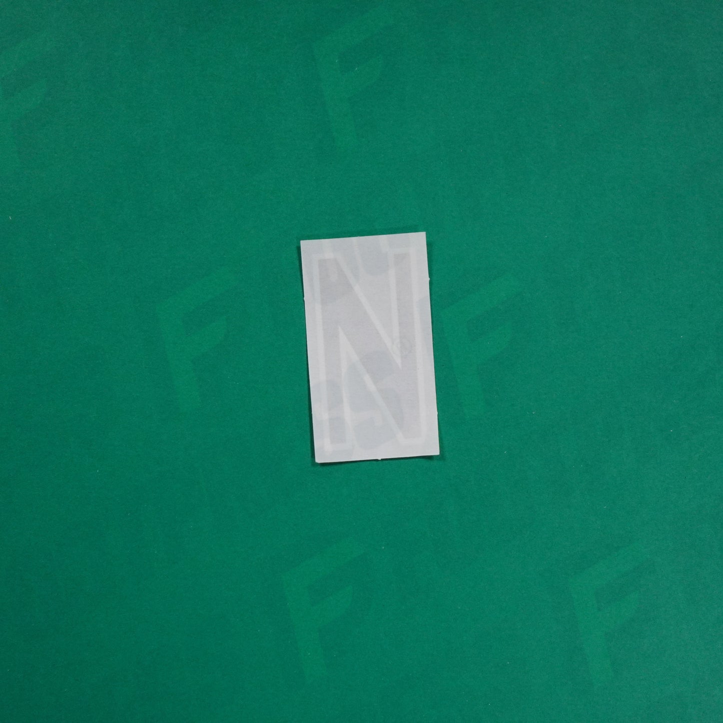 Flocage Officiel -	Lettres petites fines, Noir / Blanc (face arrière blanc)