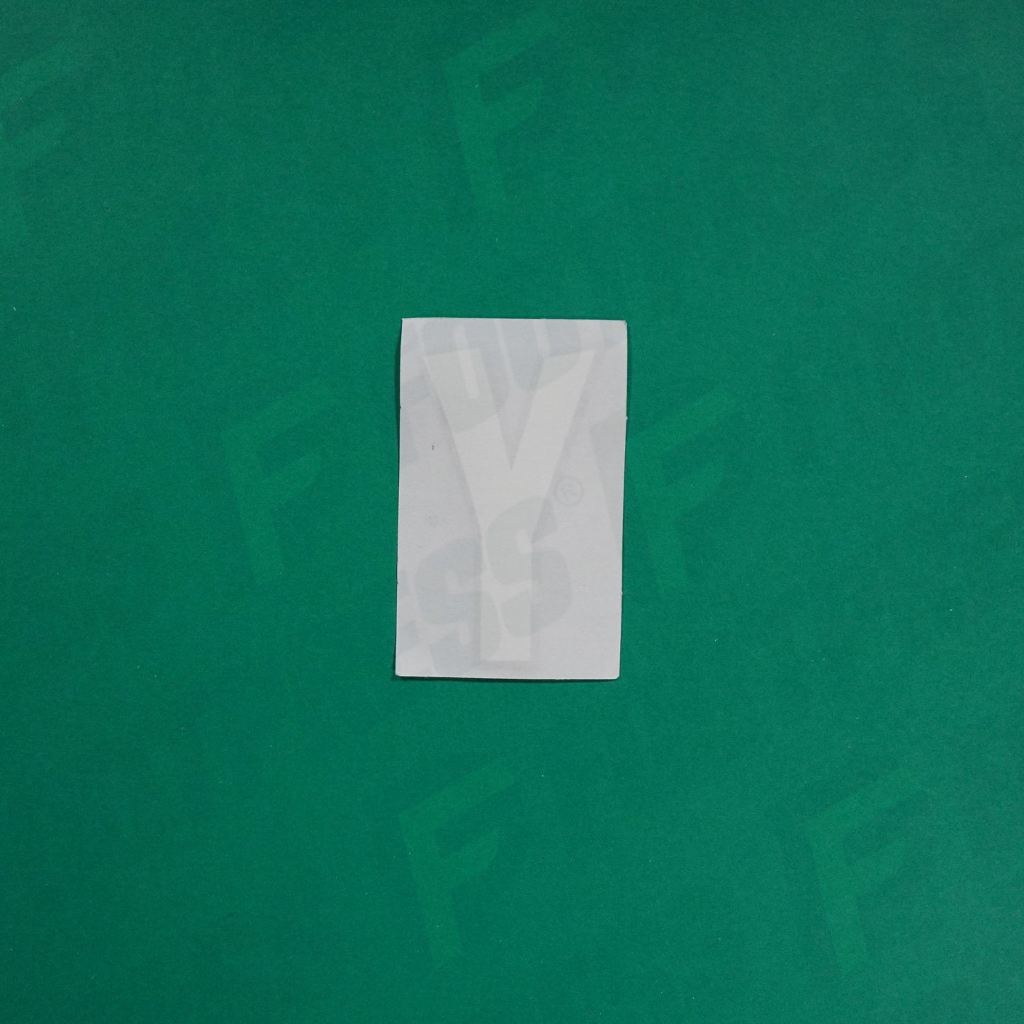 Flocage Officiel -	Lettres Grandes épaisses, Blanc / Noir (face arrière noire)