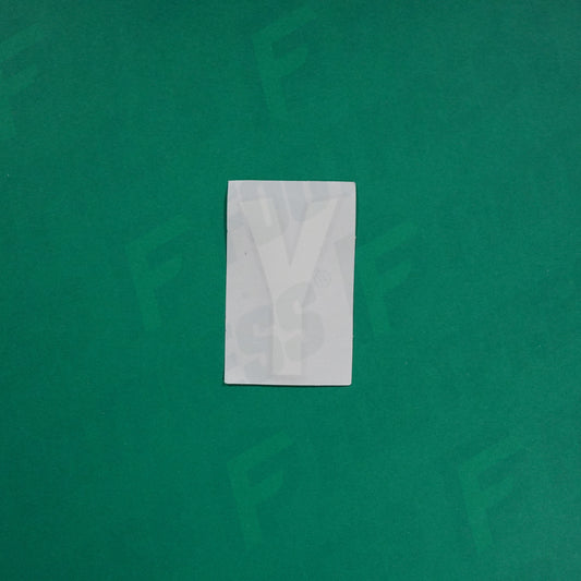 Flocage Officiel -	Lettres Grandes épaisses, Blanc / Noir (face arrière noire)