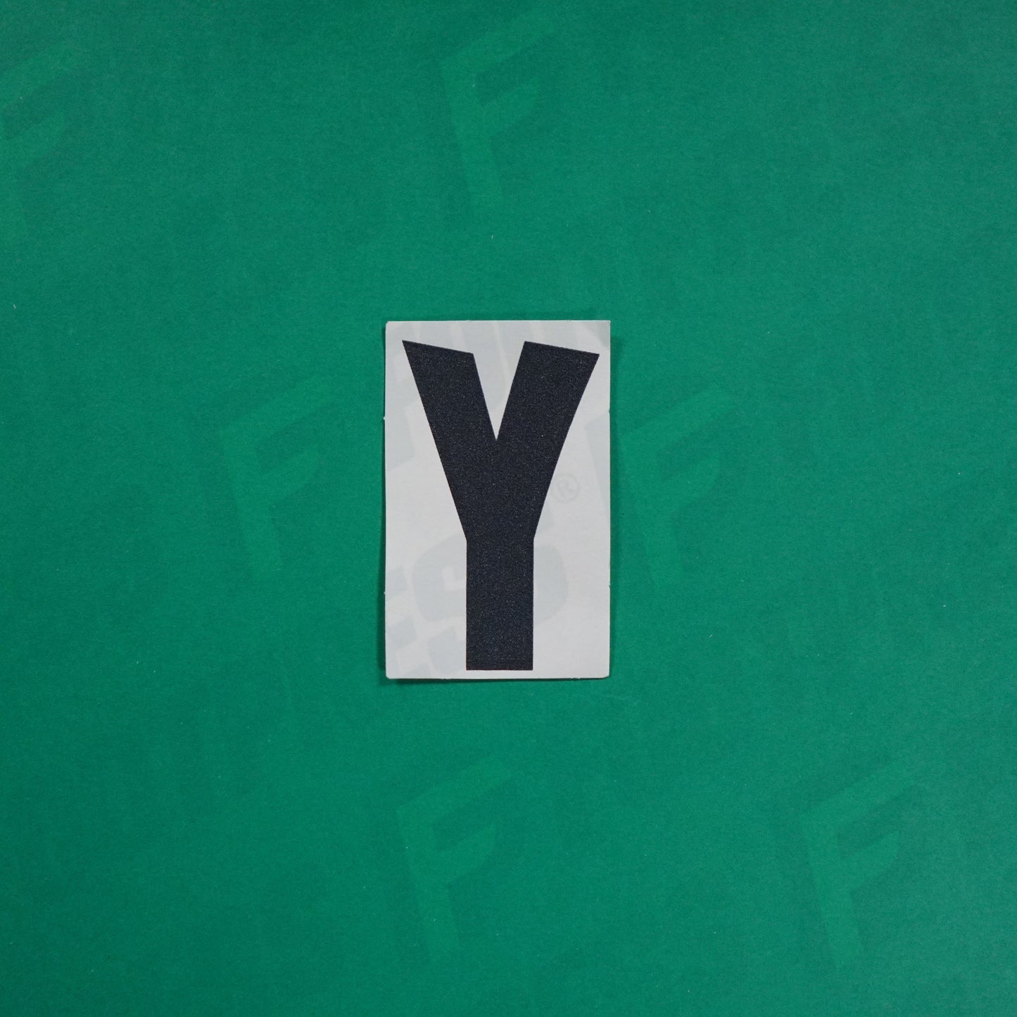 Flocage Officiel -	Lettres Grandes épaisses, Blanc / Noir (face arrière noire)