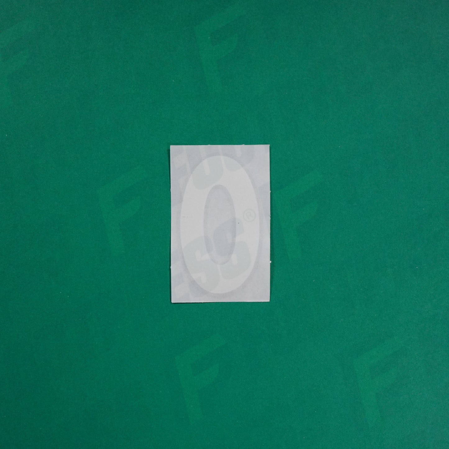 Flocage Officiel -	Lettres Grandes épaisses, Blanc / Noir (face arrière noire)